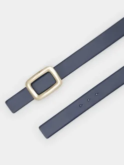 Roger Vivier Viv' Choc Metal Buckle Belt in Leather Outlet