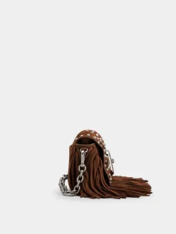 Roger Vivier Viv' Choc Mini Bag in suede Outlet