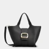 Roger Vivier Viv' Choc Mini Shopping Bag in leather Sale