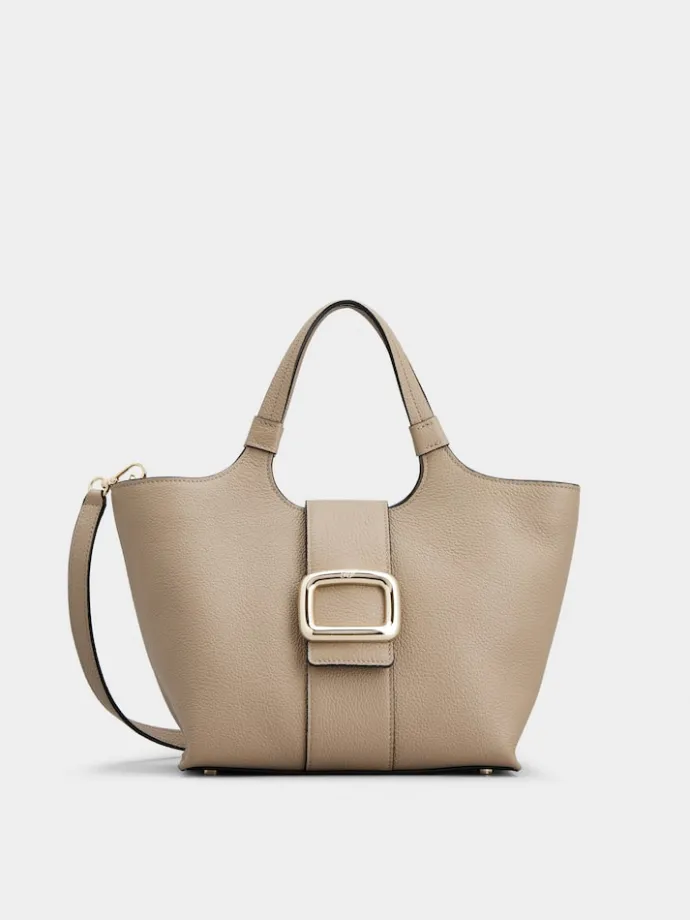 Roger Vivier Viv' Choc Mini Shopping Bag in leather Fashion