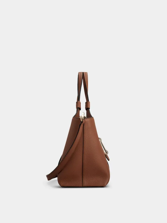 Roger Vivier Viv' Choc Mini Shopping Bag in leather Clearance
