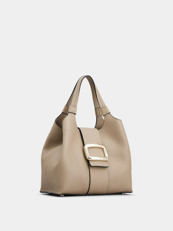 Roger Vivier Viv' Choc Mini Shopping Bag in leather Fashion