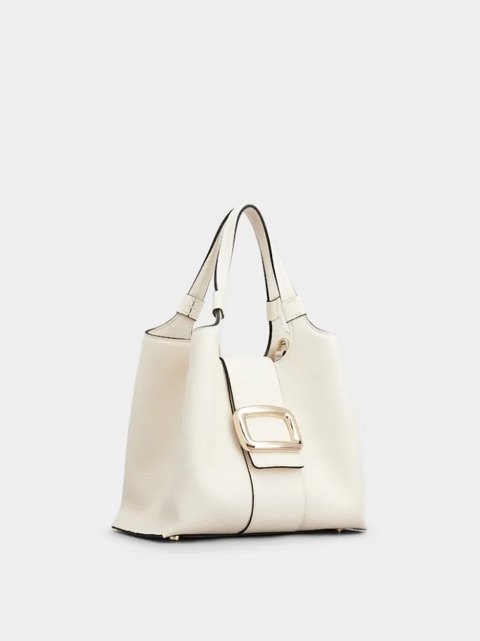Roger Vivier Viv' Choc Mini Shopping Bag in leather New