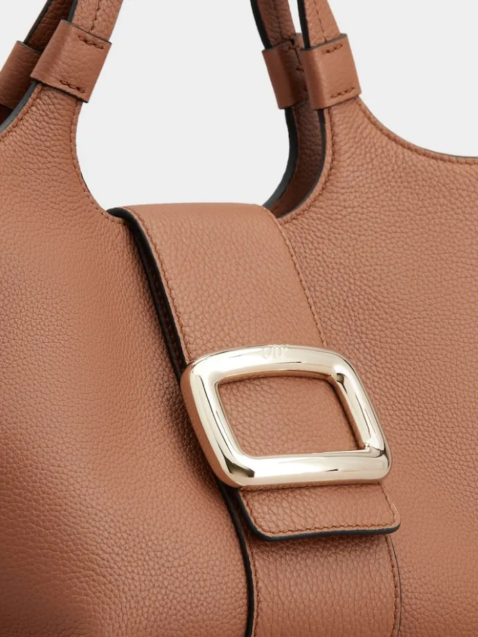 Roger Vivier Viv' Choc Mini Shopping Bag in leather Clearance