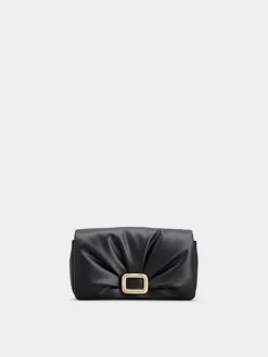 Roger Vivier Viv' Choc Phone Holder in Leather Hot