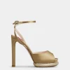Roger Vivier Viv' Choc Platform Sandals in satin Clearance