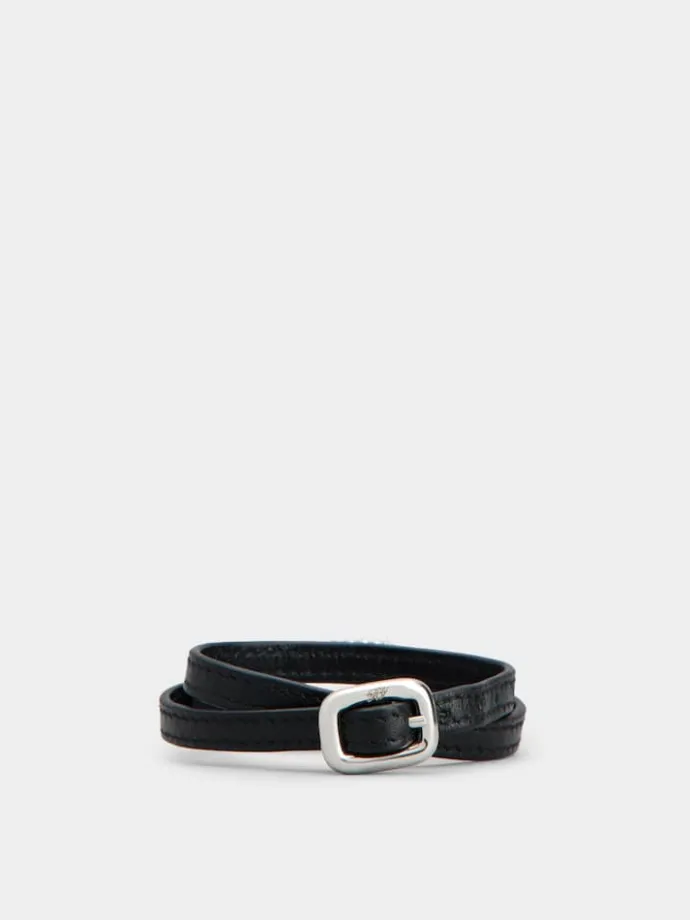 Roger Vivier Viv' Choc Strass Bracelet in leather Hot