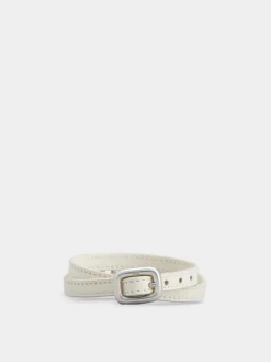 Roger Vivier Viv' Choc Strass Bracelet in leather Clearance