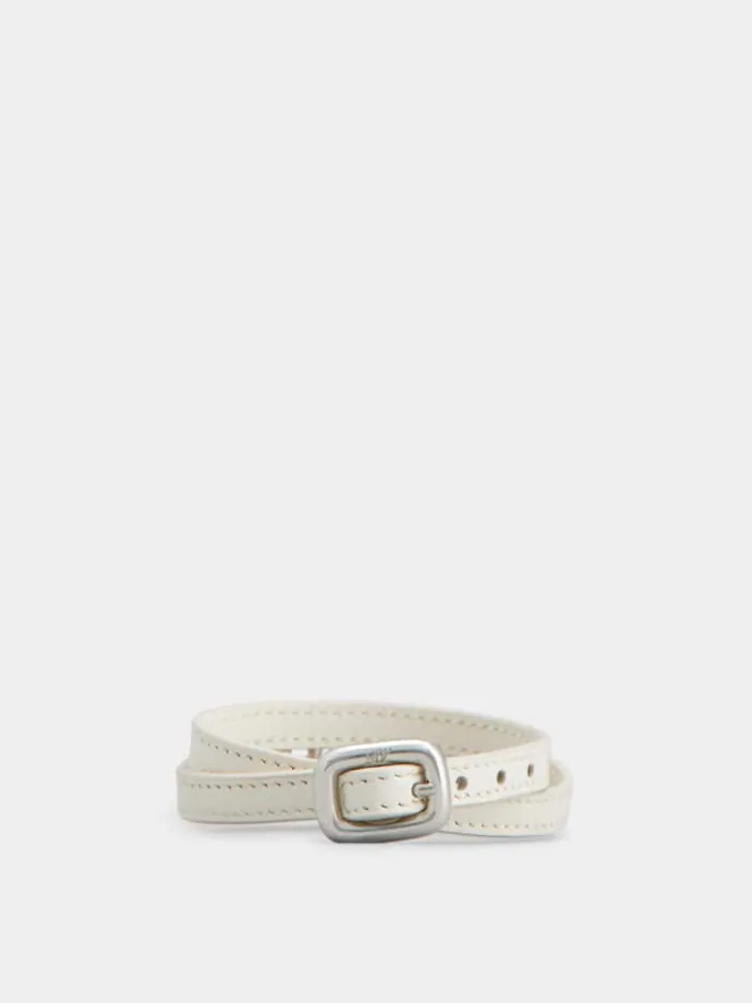 Roger Vivier Viv' Choc Strass Bracelet in leather Clearance