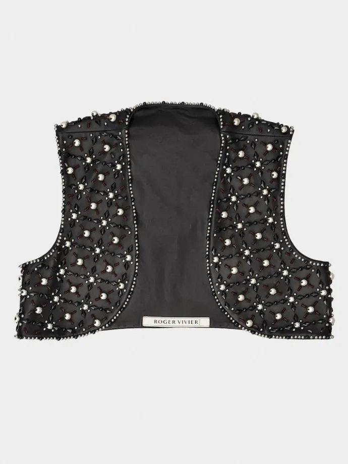 Roger Vivier Viv' Choc Vest in leather Discount