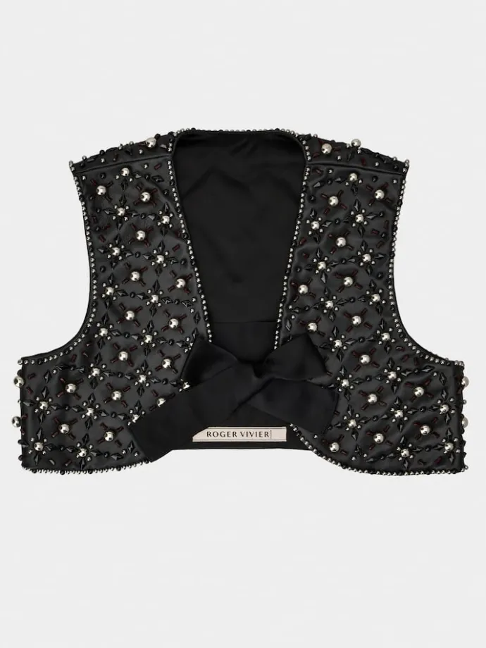 Roger Vivier Viv' Choc Vest in leather Discount