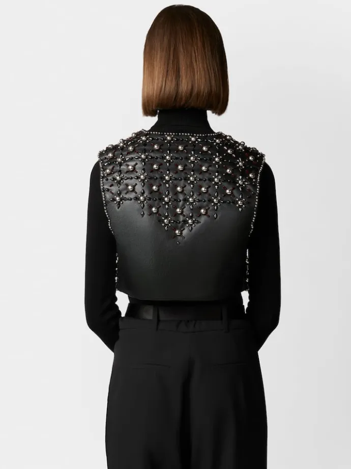 Roger Vivier Viv' Choc Vest in leather Discount