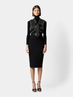 Roger Vivier Viv' Choc Vest in velvet Hot