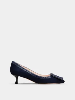 Roger Vivier Viv' in The City Pumps in suede Discount