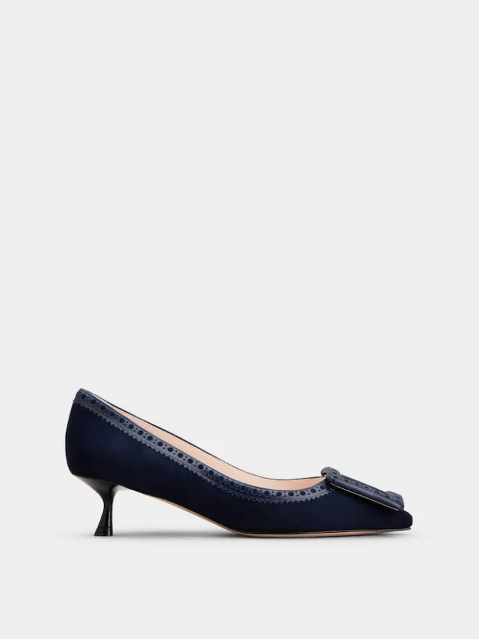 Roger Vivier Viv' in The City Pumps in suede Discount