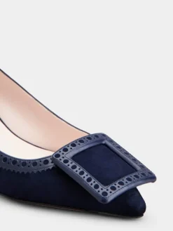 Roger Vivier Viv' in The City Pumps in suede Discount