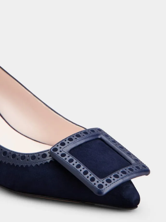 Roger Vivier Viv' in The City Pumps in suede Discount