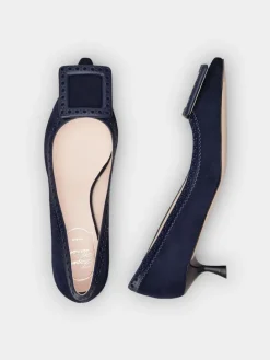 Roger Vivier Viv' in The City Pumps in suede Discount
