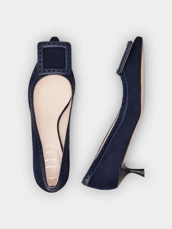 Roger Vivier Viv' in The City Pumps in suede Discount