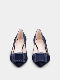 Roger Vivier Viv' in The City Pumps in suede Discount