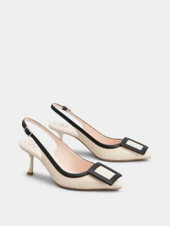 Roger Vivier Viv' In The City Slingback Pumps in leather Fashion