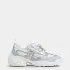 Roger Vivier Viv' on the Run Sneakers in leather and fabric Sale