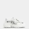 Roger Vivier Viv' on the Run Sneakers in leather and fabric Fashion