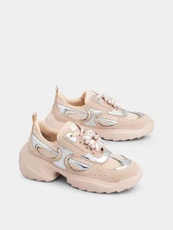 Roger Vivier Viv' on the Run Sneakers in suede and fabric New