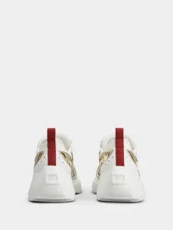 Roger Vivier Viv' on the Run Sneakers in leather and fabric Hot