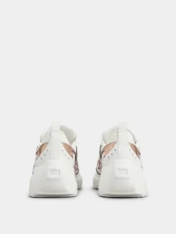 Roger Vivier Viv' on the Run Sneakers in leather and fabric Hot