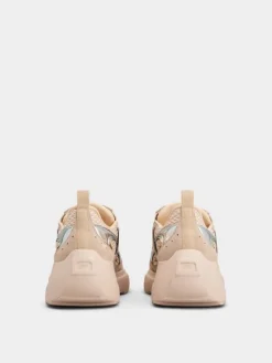 Roger Vivier Viv' on the Run Sneakers in suede and fabric New