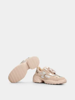Roger Vivier Viv' on the Run Sneakers in suede and fabric New