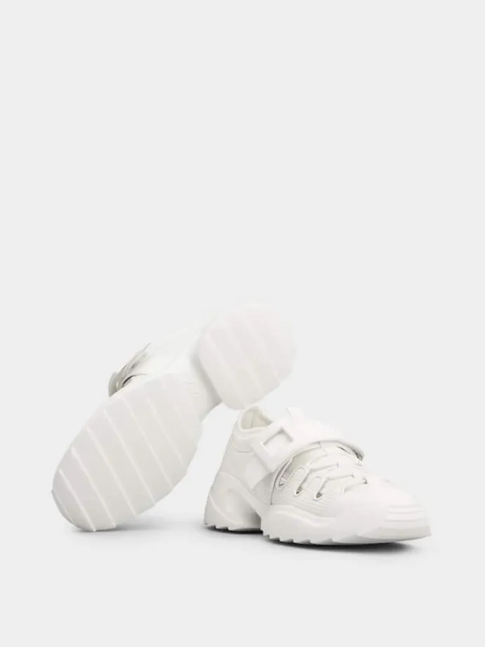 Roger Vivier Viv' on the Run Trekky Sneakers in fabric and leather Fashion