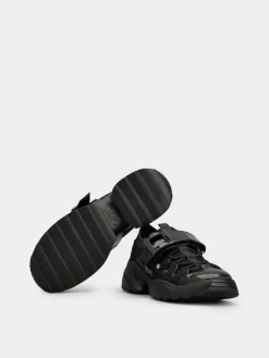 Roger Vivier Viv' on the Run Trekky Sneakers in fabric and patent leather Clearance