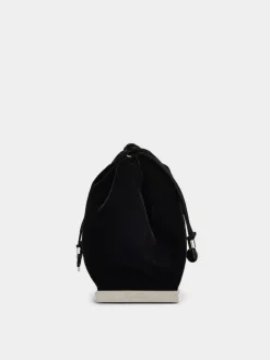 Roger Vivier Viv' Pocket Strass Cube Bag in Velvet Sale