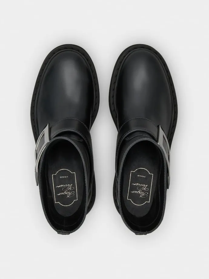 Roger Vivier Viv' Rangers Booties in leather Outlet