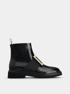 Roger Vivier Viv' Rangers Chelsea Booties in leather Outlet