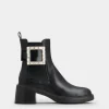 Roger Vivier Viv' Rangers Chelsea Booties in leather Clearance