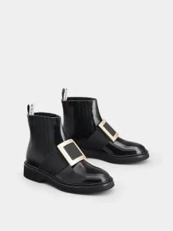 Roger Vivier Viv' Rangers Chelsea Booties in leather Outlet