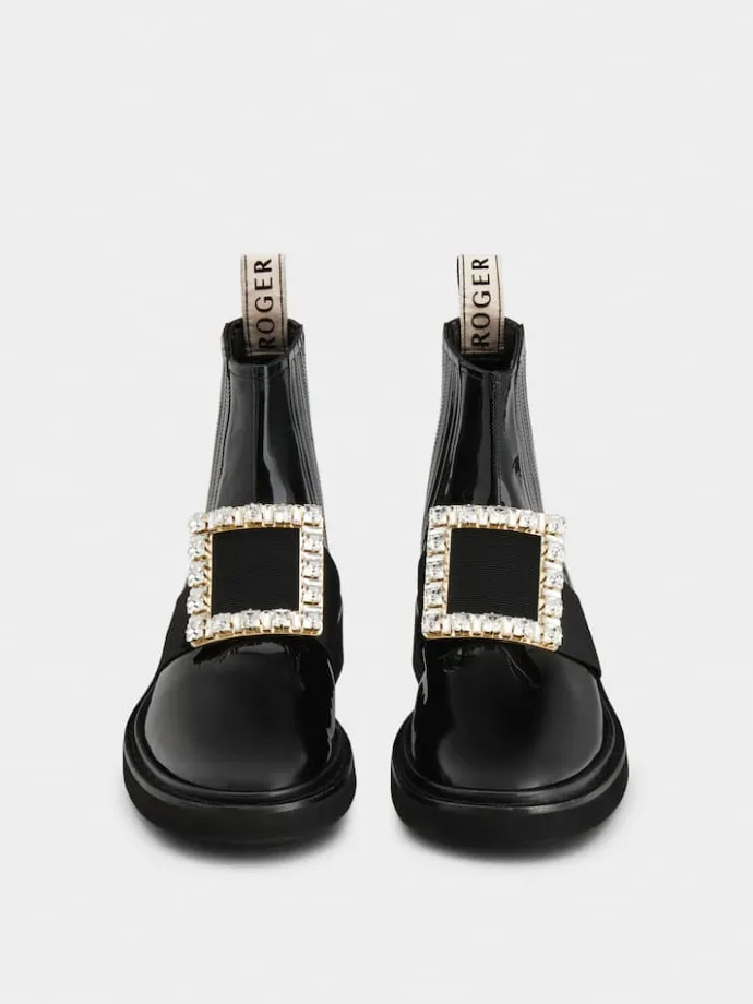 Roger Vivier Viv' Rangers Chelsea Booties in patent leather Fashion