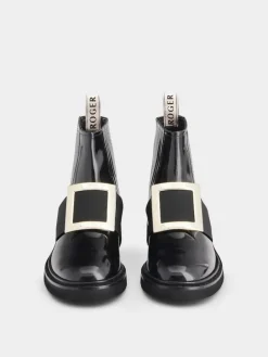 Roger Vivier Viv' Rangers Chelsea Booties in leather Outlet