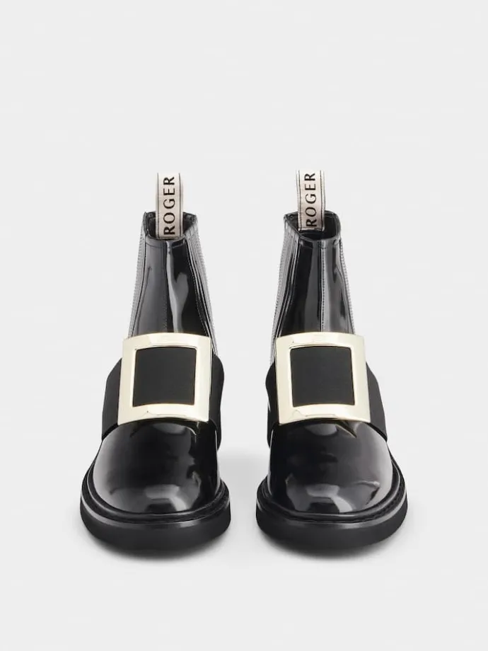 Roger Vivier Viv' Rangers Chelsea Booties in leather Outlet
