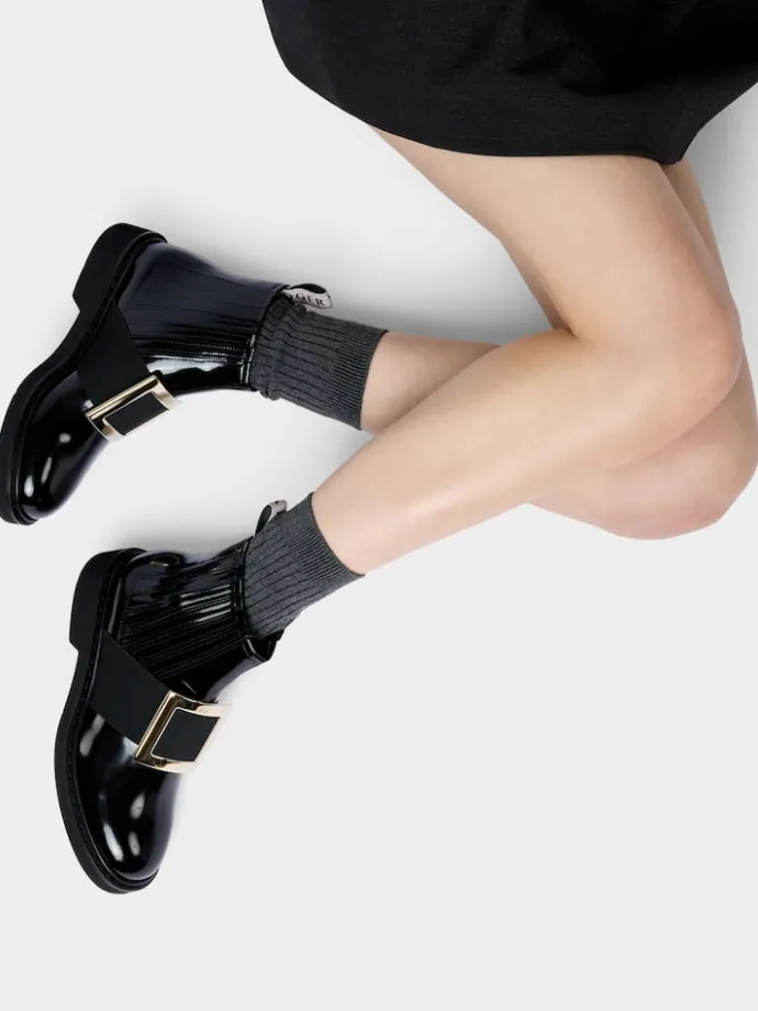 Roger Vivier Viv' Rangers Chelsea Booties in leather Outlet