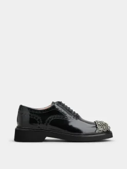 Roger Vivier Viv' Rangers Lace-ups in leather Clearance