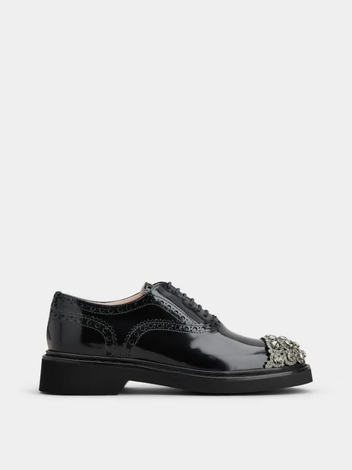 Roger Vivier Viv' Rangers Lace-ups in leather Clearance