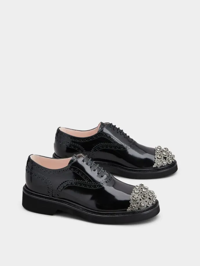Roger Vivier Viv' Rangers Lace-ups in leather Clearance