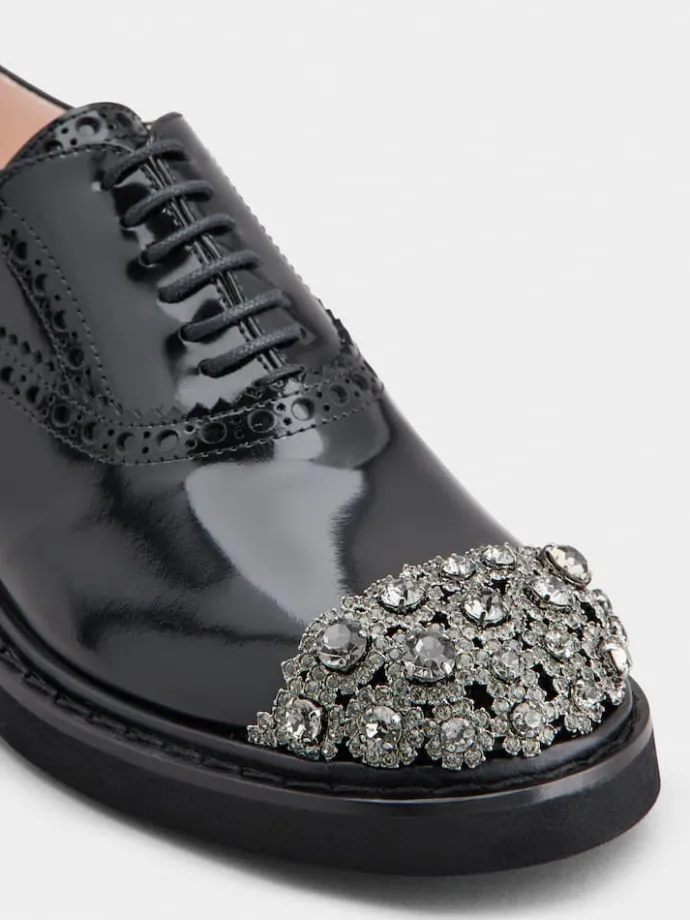 Roger Vivier Viv' Rangers Lace-ups in leather Clearance