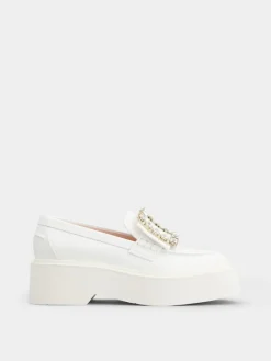 Roger Vivier Viv' Rangers Loafers in leather Online