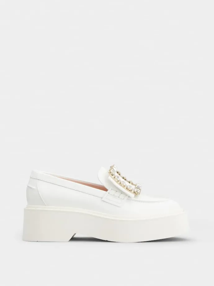 Roger Vivier Viv' Rangers Loafers in leather Online