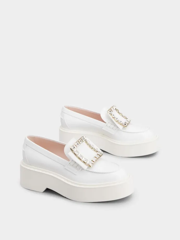 Roger Vivier Viv' Rangers Loafers in leather Online